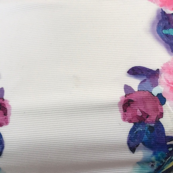 Mac Duggal flower print prom crop top - Picture 6 of 8